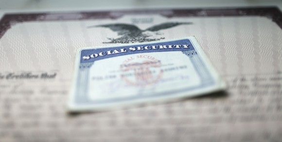 A Social Security card