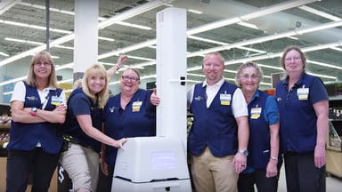Walmart workers robot