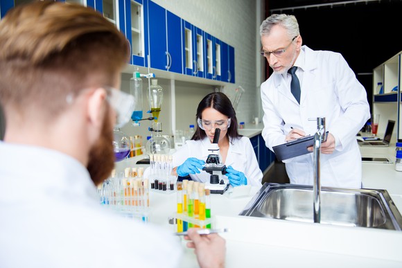 Scientists in a lab.