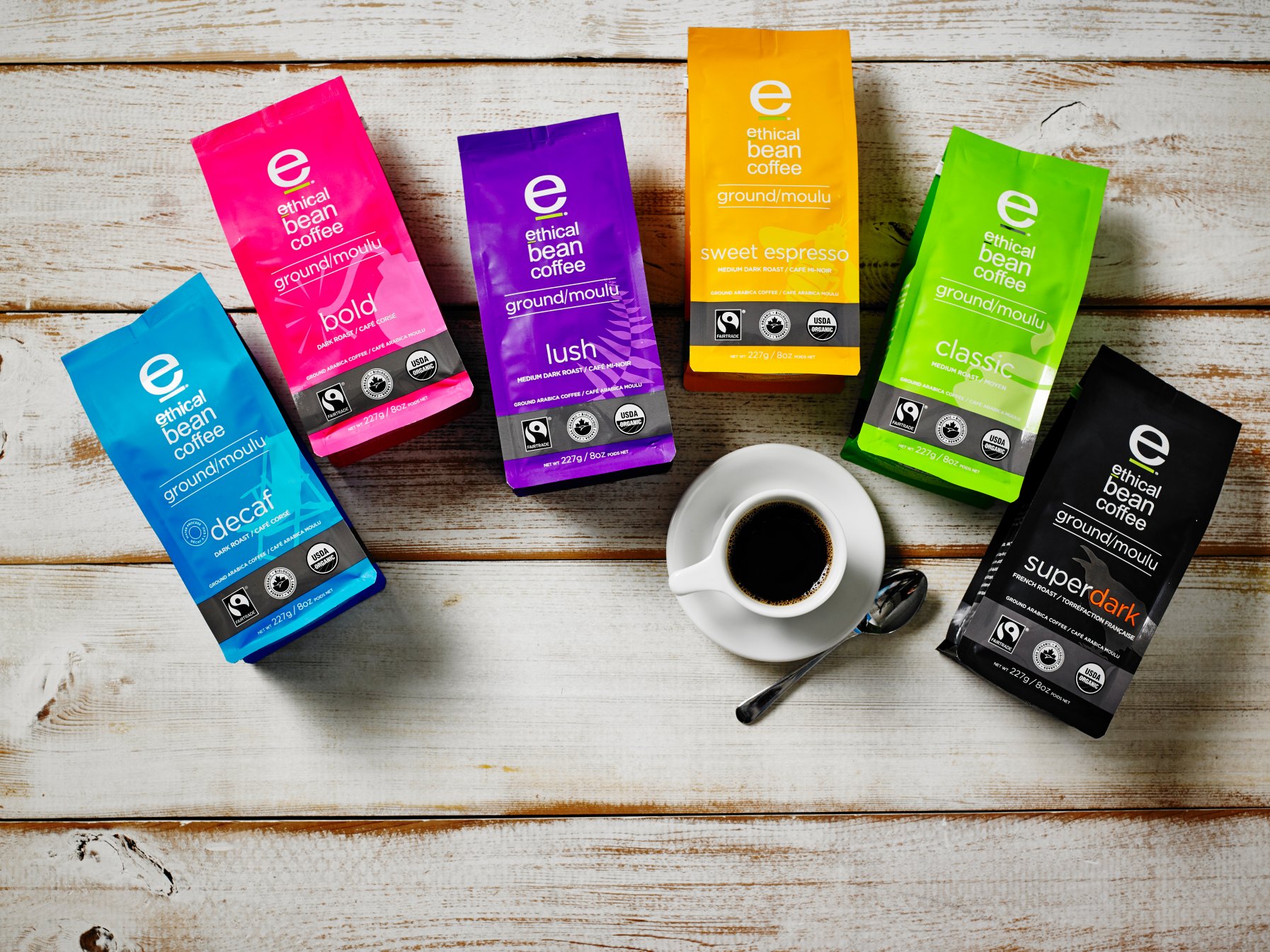 Ethical Bean coffee.