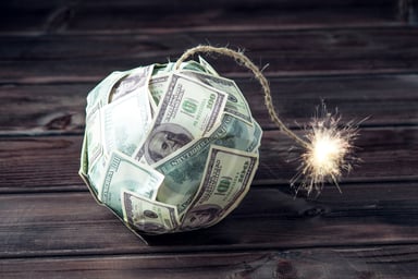 Bomb made of $100 bills