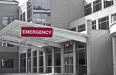 Hospital Emergency Room Outside Shot Building
