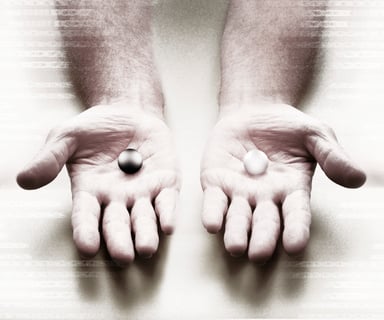 hands with marbles in them