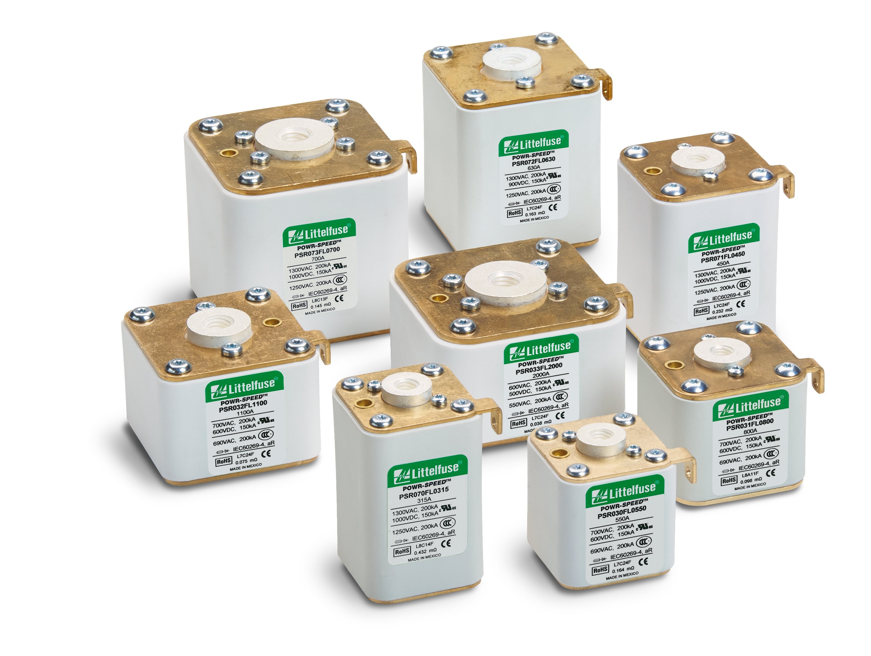 Seven Littelfuse fuses