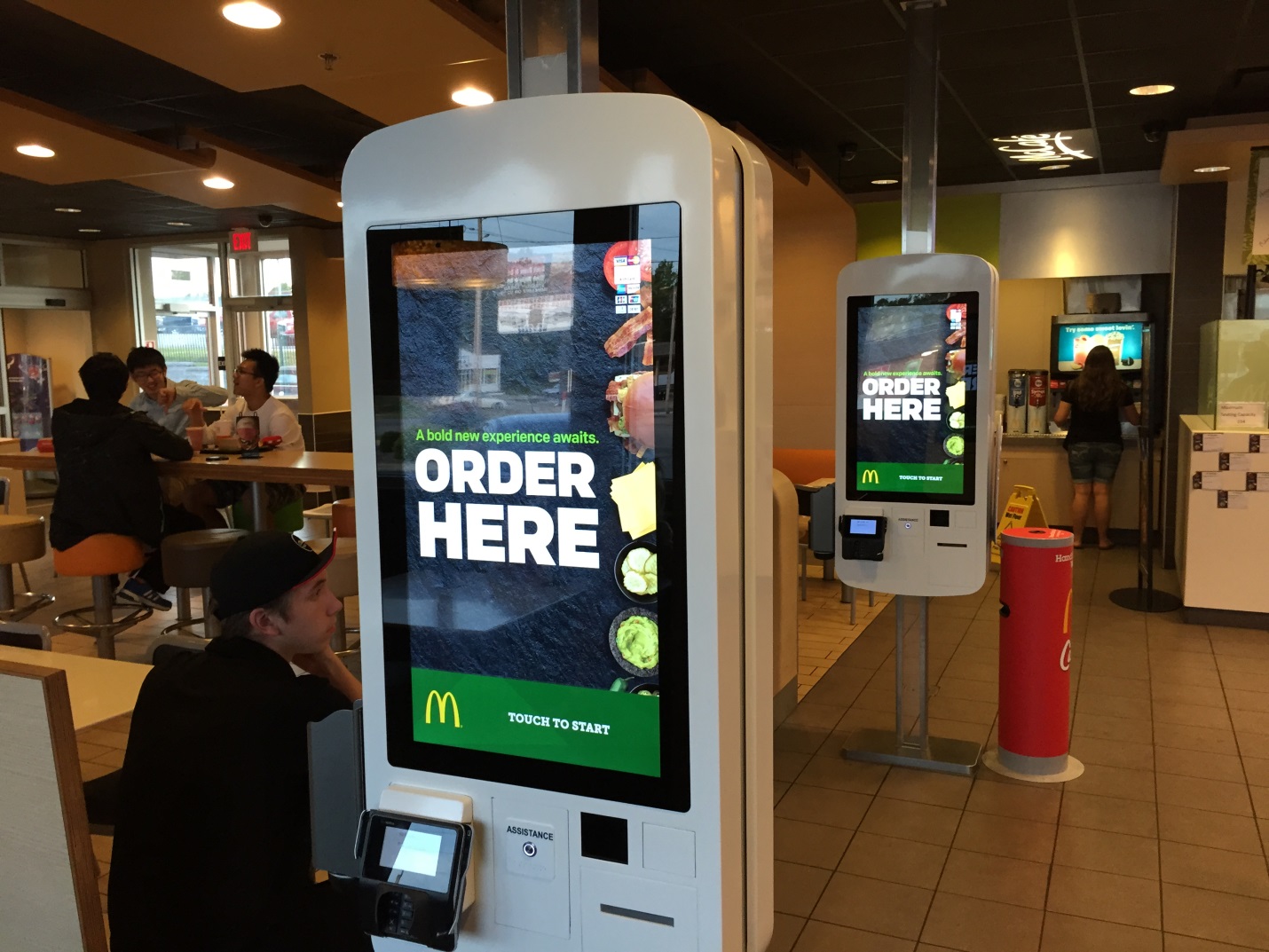 McDonald's self-ordering kiosk