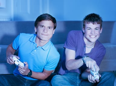 friends playing games