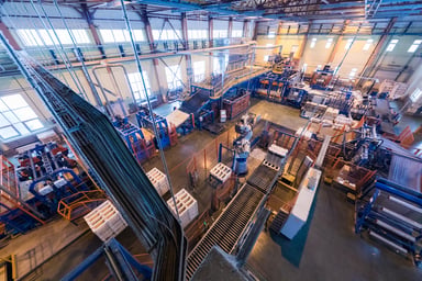 Warehouse as seen from above