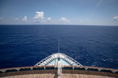 Close-Up of a Cruise Ship Bow