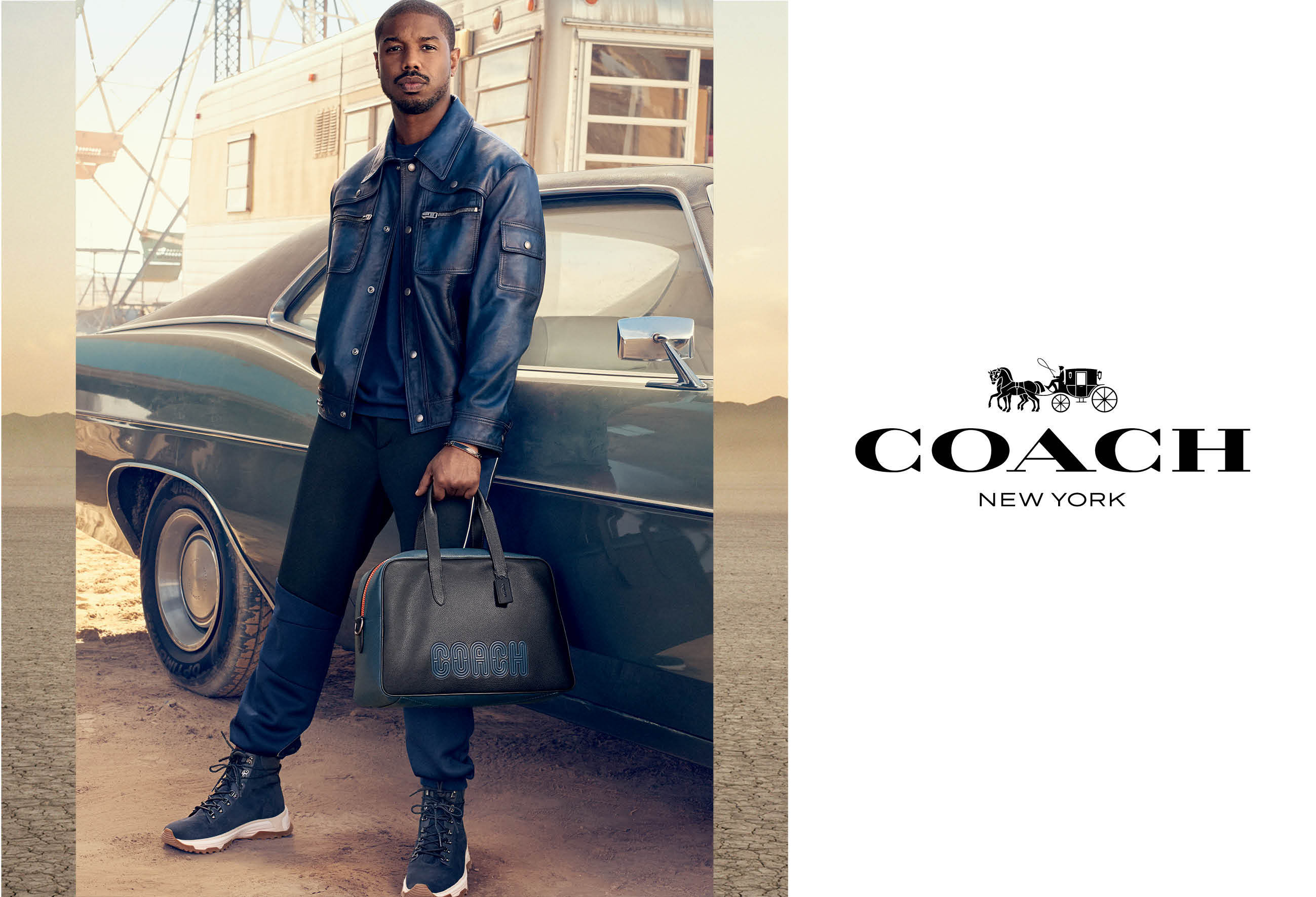 Michael B Jordan in a Coach ad