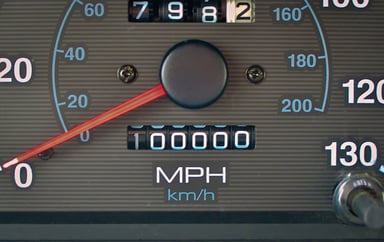 Getty - odometer 100000 hundred thousand number old