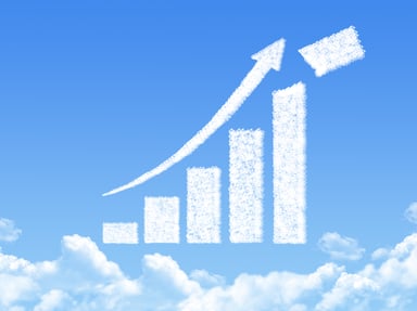 upward cloud chart