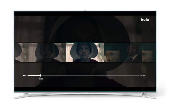 Hulu streaming on a TV