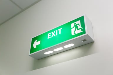 Exit sign