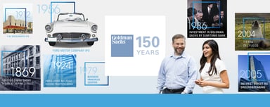 Goldman Sachs 150 year commemorative flyer