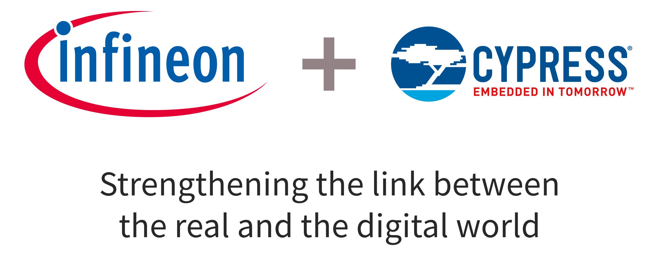 Infineon logo plus Cypress logo