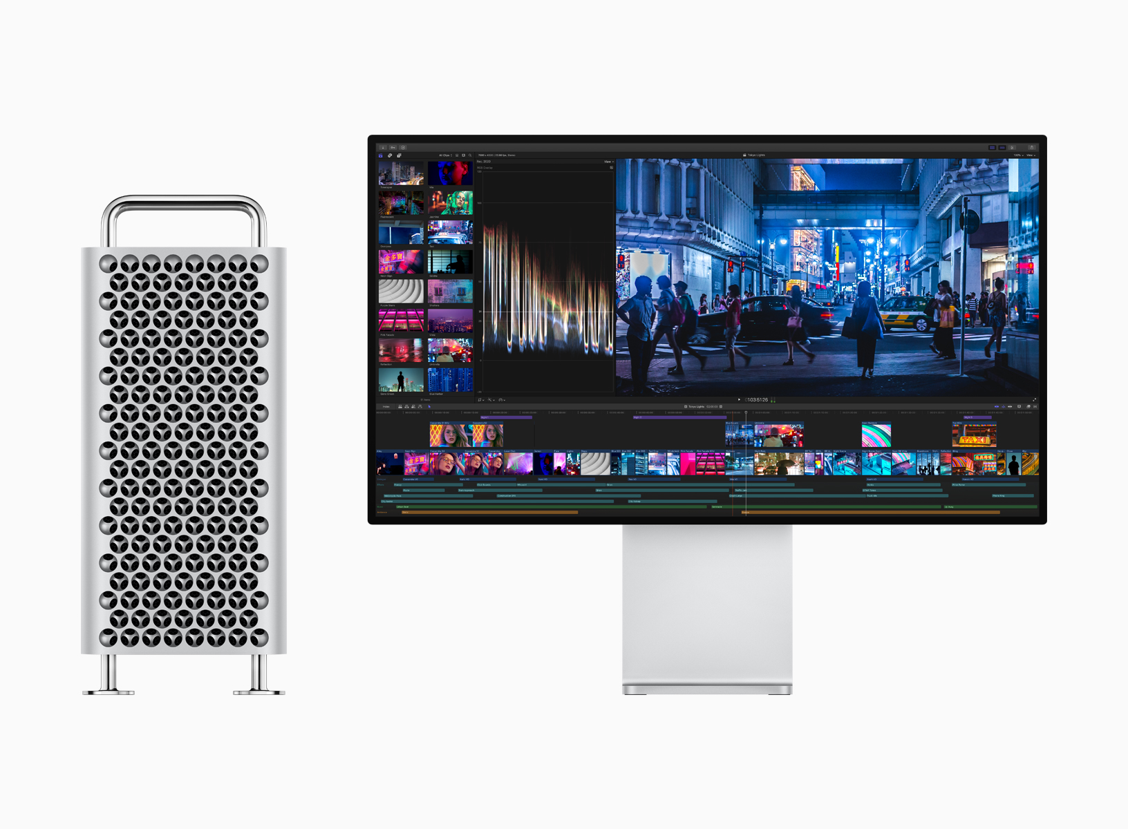 Mac Pro and Pro Display XDR next to each other