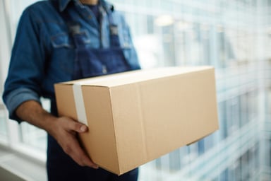 Man holding box
