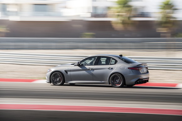 An Alfa Romeo Giulia Quadrifoglio car.
