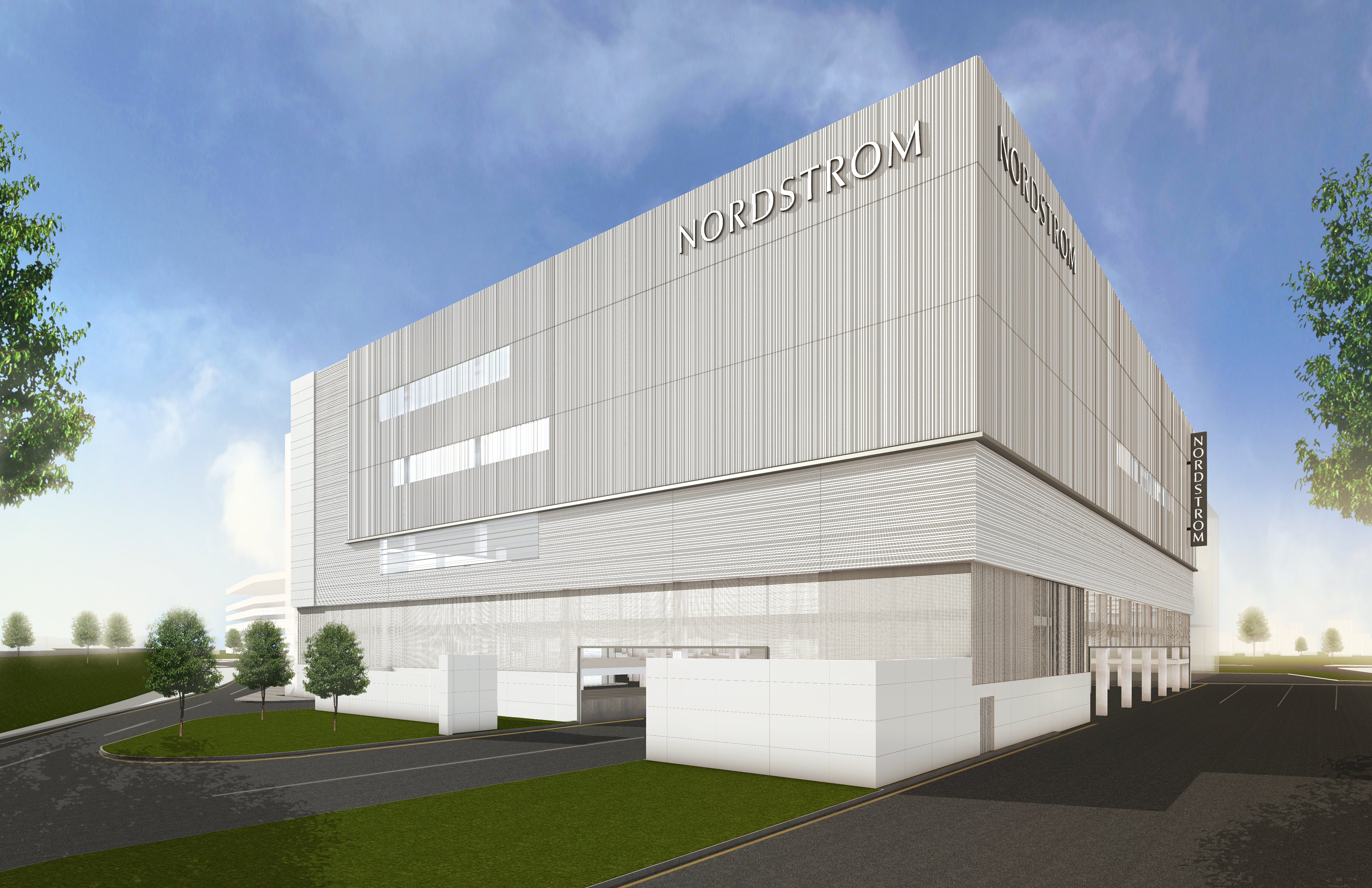 A rendering of the new Nordstrom store in Norwalk, Connecticut