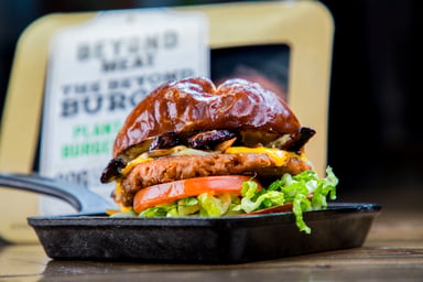 Beyond Meat mushroom burger