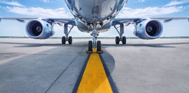 airliner on runway