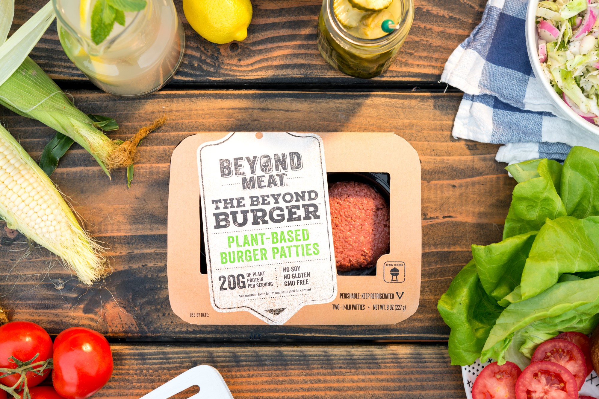 Beyond Meat's Beyond Burger patties.