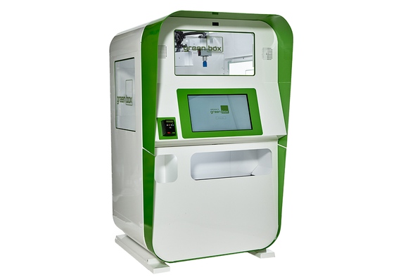 A Greenbox cannabis vending machine.