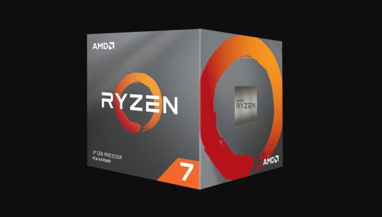A boxed Ryzen 7 3700X processor.