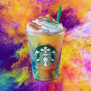 Tie-Dye-Frappuccino