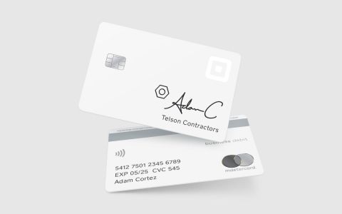 A mockup of the Square Card.