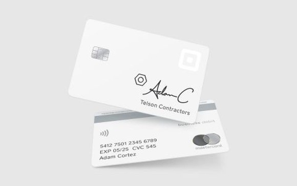 A mockup of the Square Card.