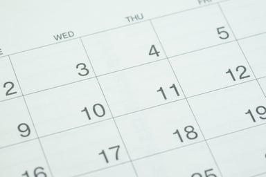 Closeup of calendar_GettyImages-911862884