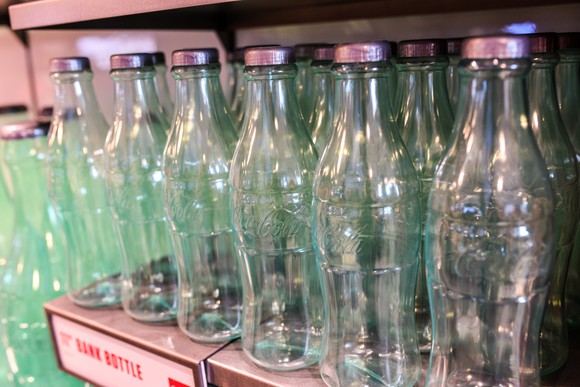 Coca-Cola bottles at the Coca-Cola Store in Orlando.