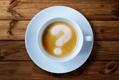 coffee cup question mark