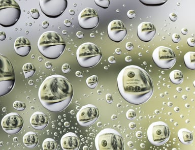 Bubbles with dollars