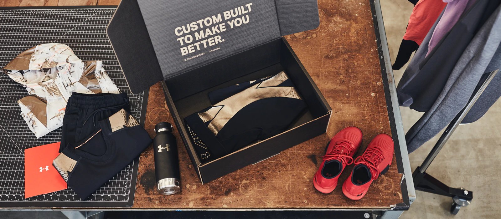 Under Armour products in a subscription-based "Under Armour Box"