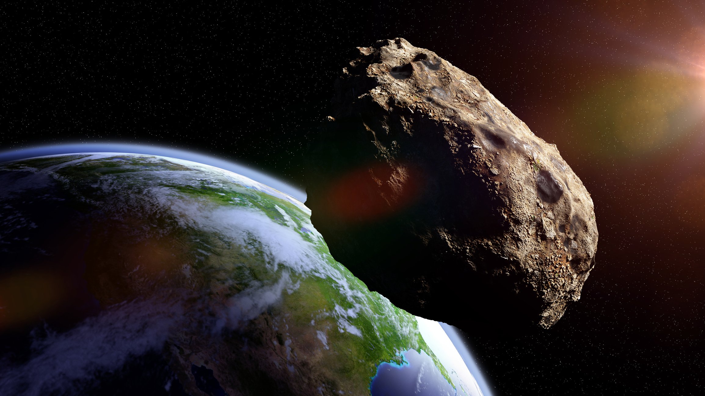 Asteroid heading towards earth.