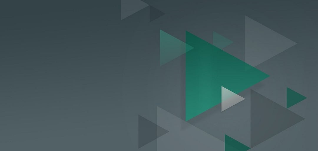 Green triangles on a gray background.