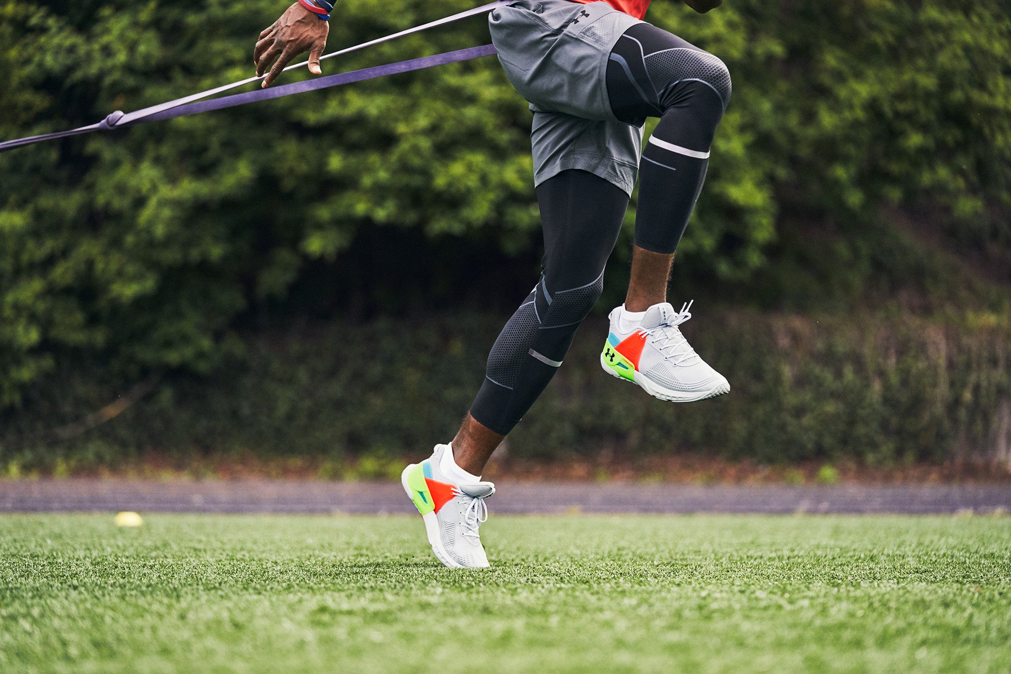 Under Armour's Men's UA HOVR Apex Training Shoes are seen in this image
