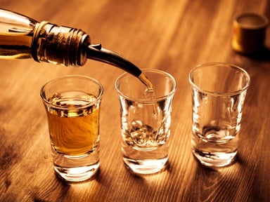 Pouring Shots of Spirits