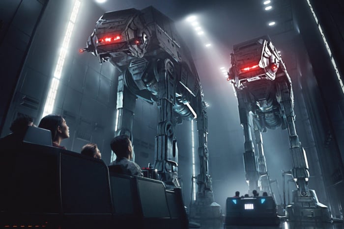 A rendering of an exhibit at Disney's new Star Wars park.