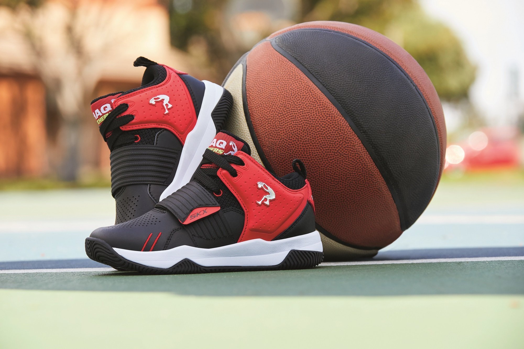 Skechers' new kid's basketball shoe designed with Shaq.
