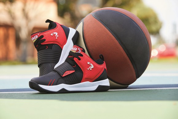 Skechers' new kid's basketball shoe designed with Shaq.
