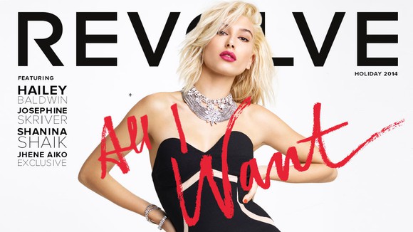 Cover of a Revolve Group holiday catalog.