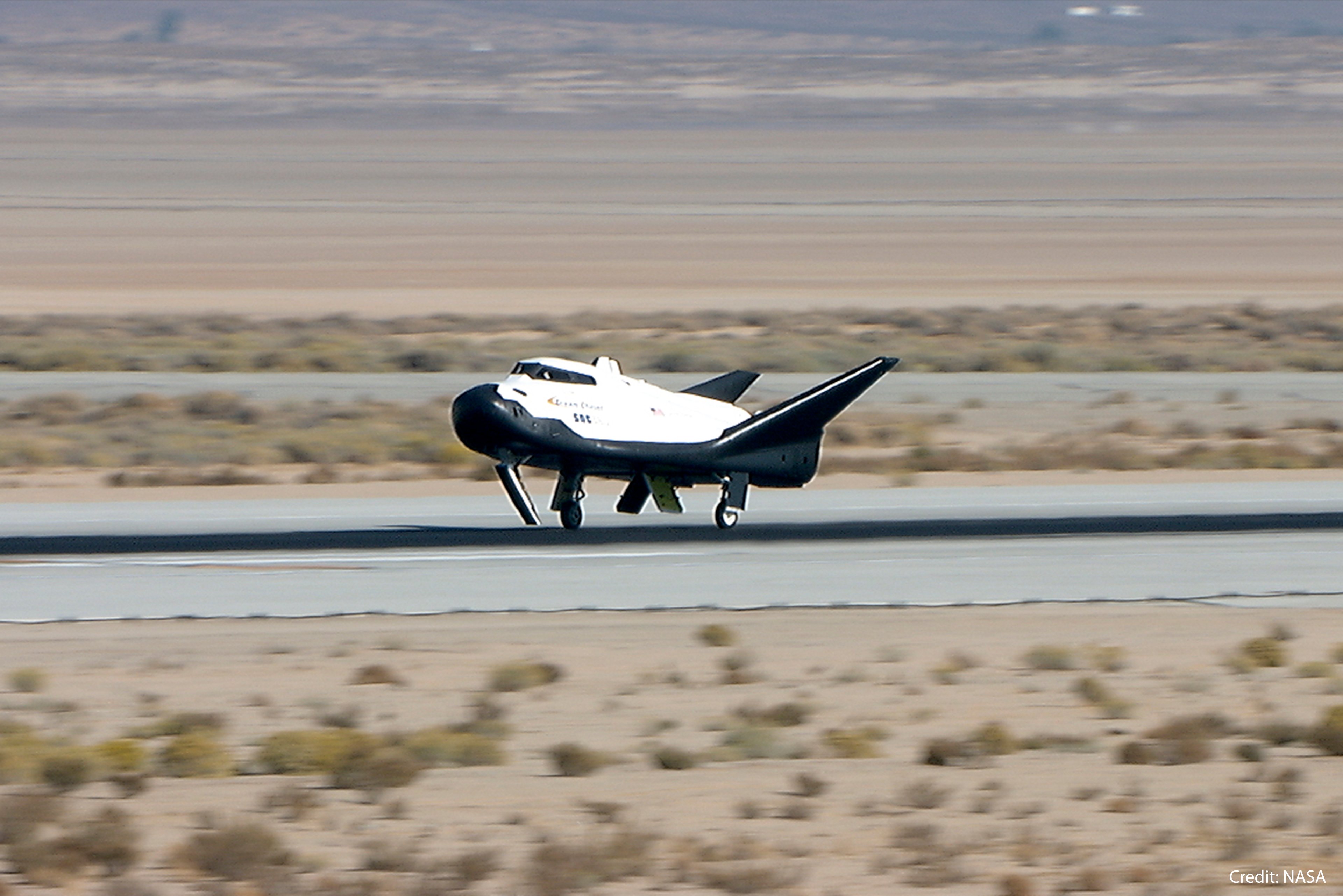 Dream Chaser spaceplane during a recent flight test