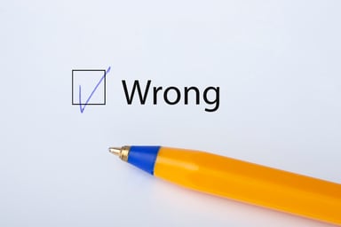 Wrong answer checkbox