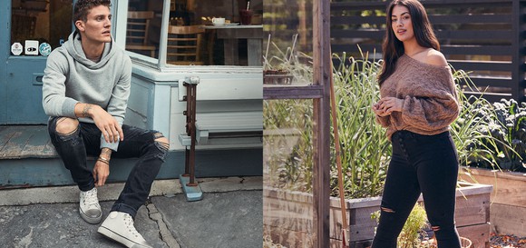 An Abercrombie ad campaign.