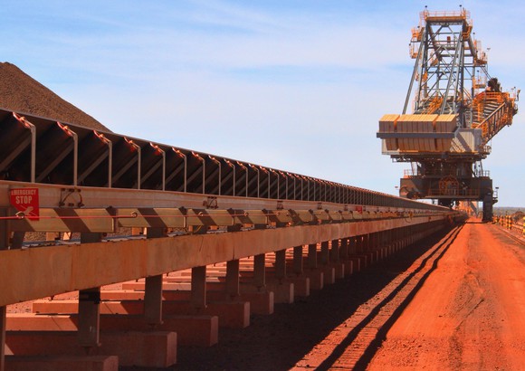 An iron ore mining facility.