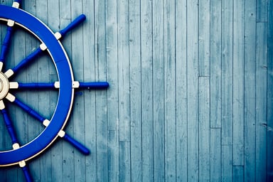 Antique Boat Helm Wheel