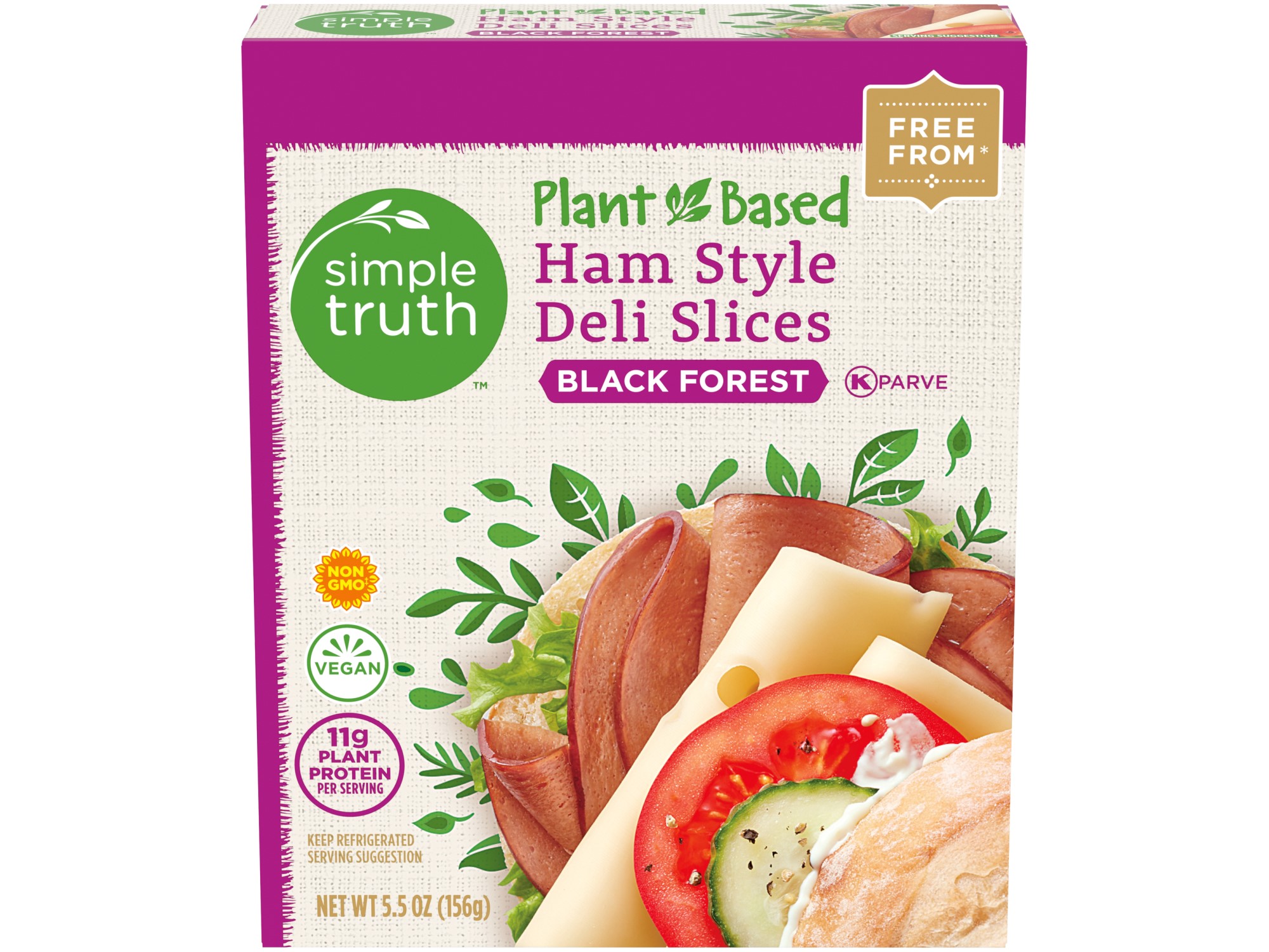 A box of Simple Truth plant-based deli slices.